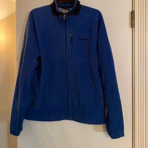 Columbia  is polar tech fleece jacket blue like new Sz l